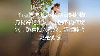   有点像混血168CM御姐超棒身材冷艳美女，半脱下内裤掰穴，跪着扣入骚穴，娇喘呻吟更是诱惑